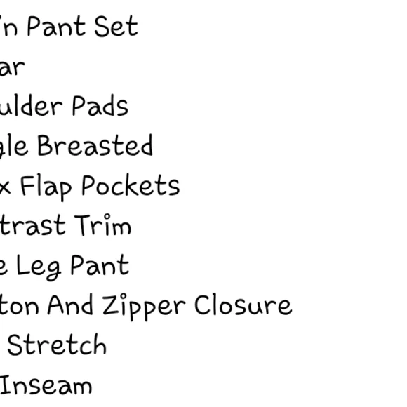 NWT/ Floral Black and White Women's Suit - Picture 7 of 7